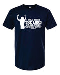 AM38 AM38 Psalm 34:1  Shirt Navy with White Ink
