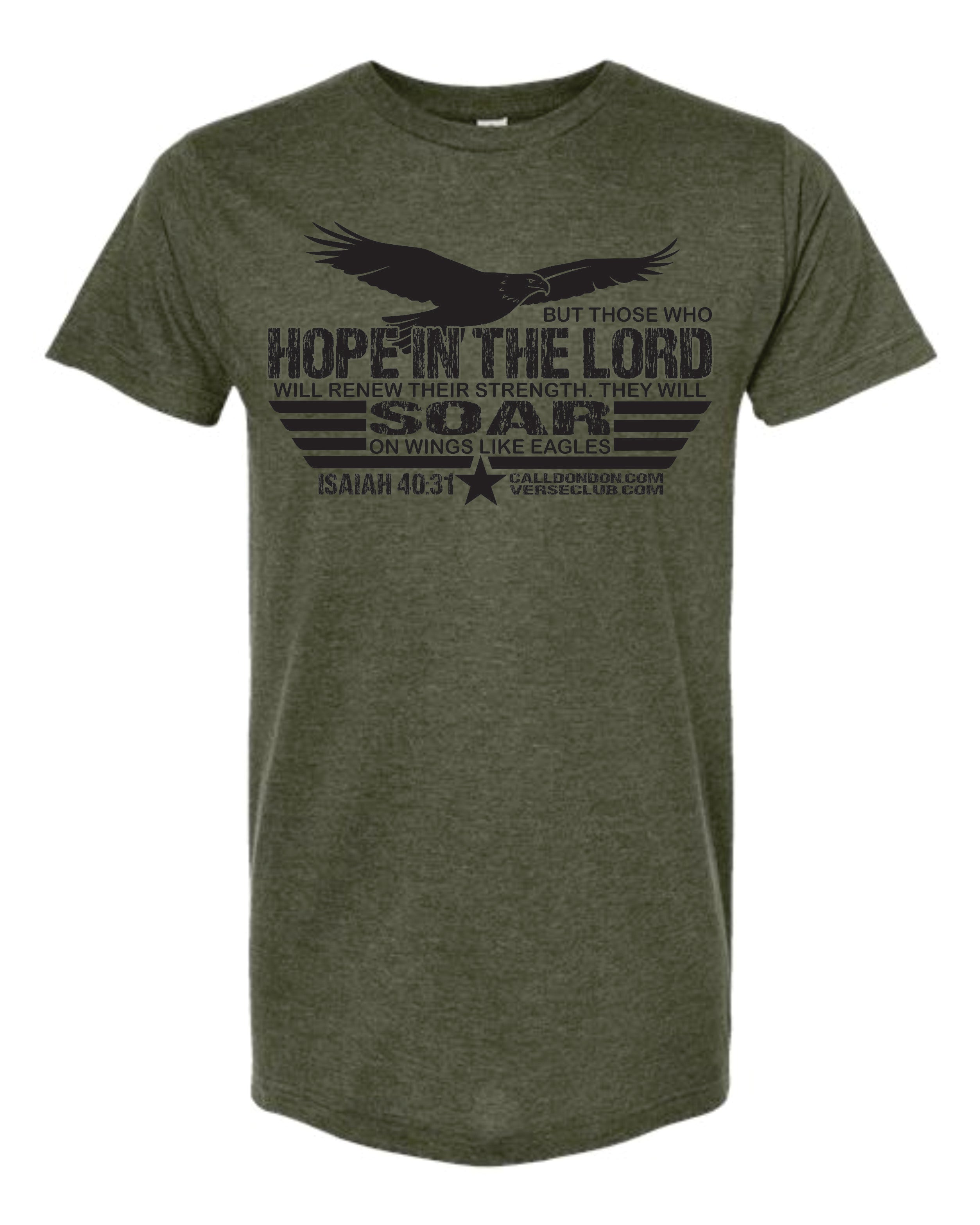 Don Don Isaiah 40 31 Soar Shirt Heather Military Green with Black Ink