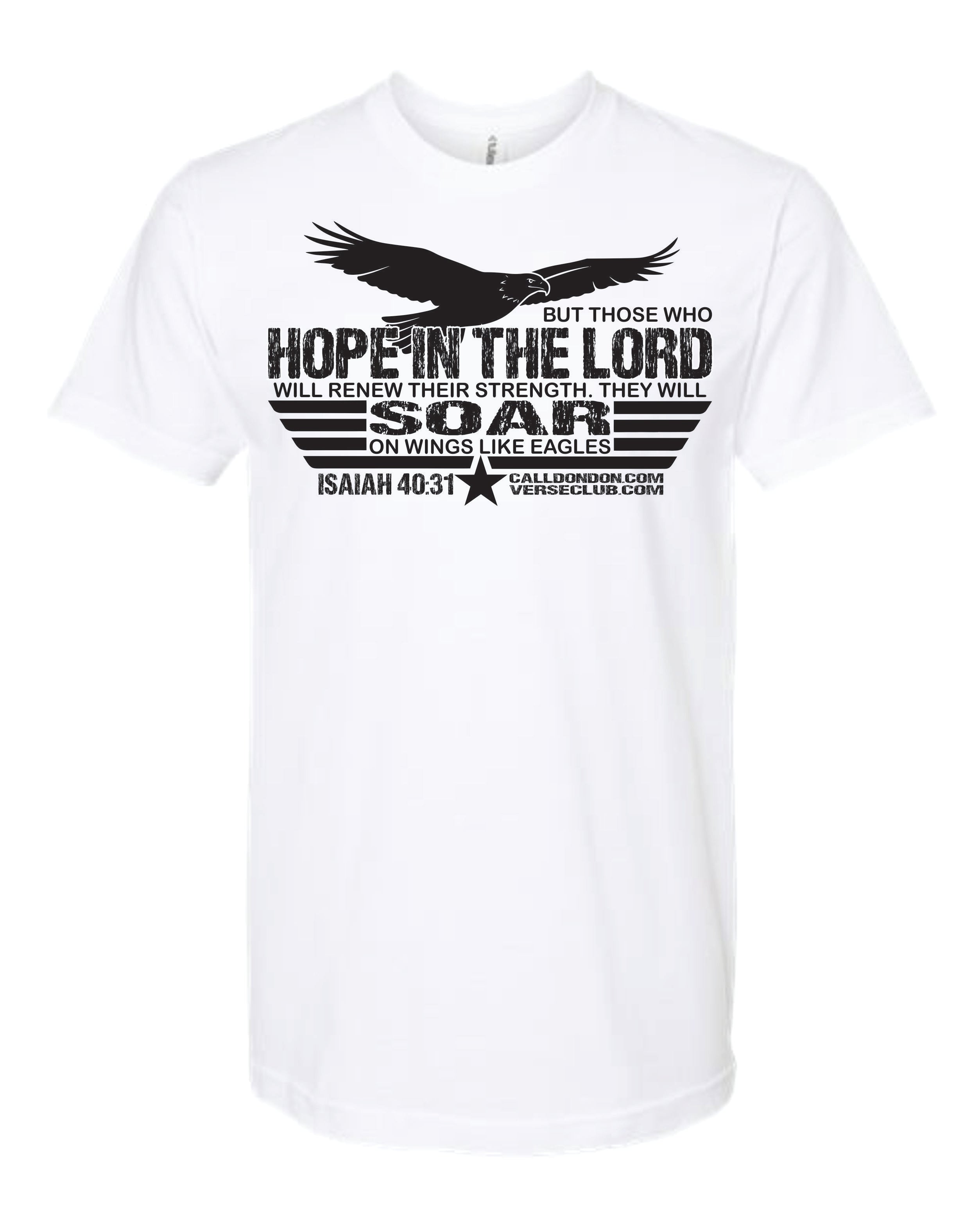 Don Don Isaiah 40 31 Soar Shirt White with Black Ink