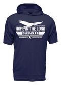 Don Don Isaiah 40 31 Soar XT105 Hooded Shirt Navy with White Ink