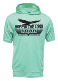 Don Don Isaiah 40 31 Soar XT105 Hooded Shirt Sea Foam with Black Ink