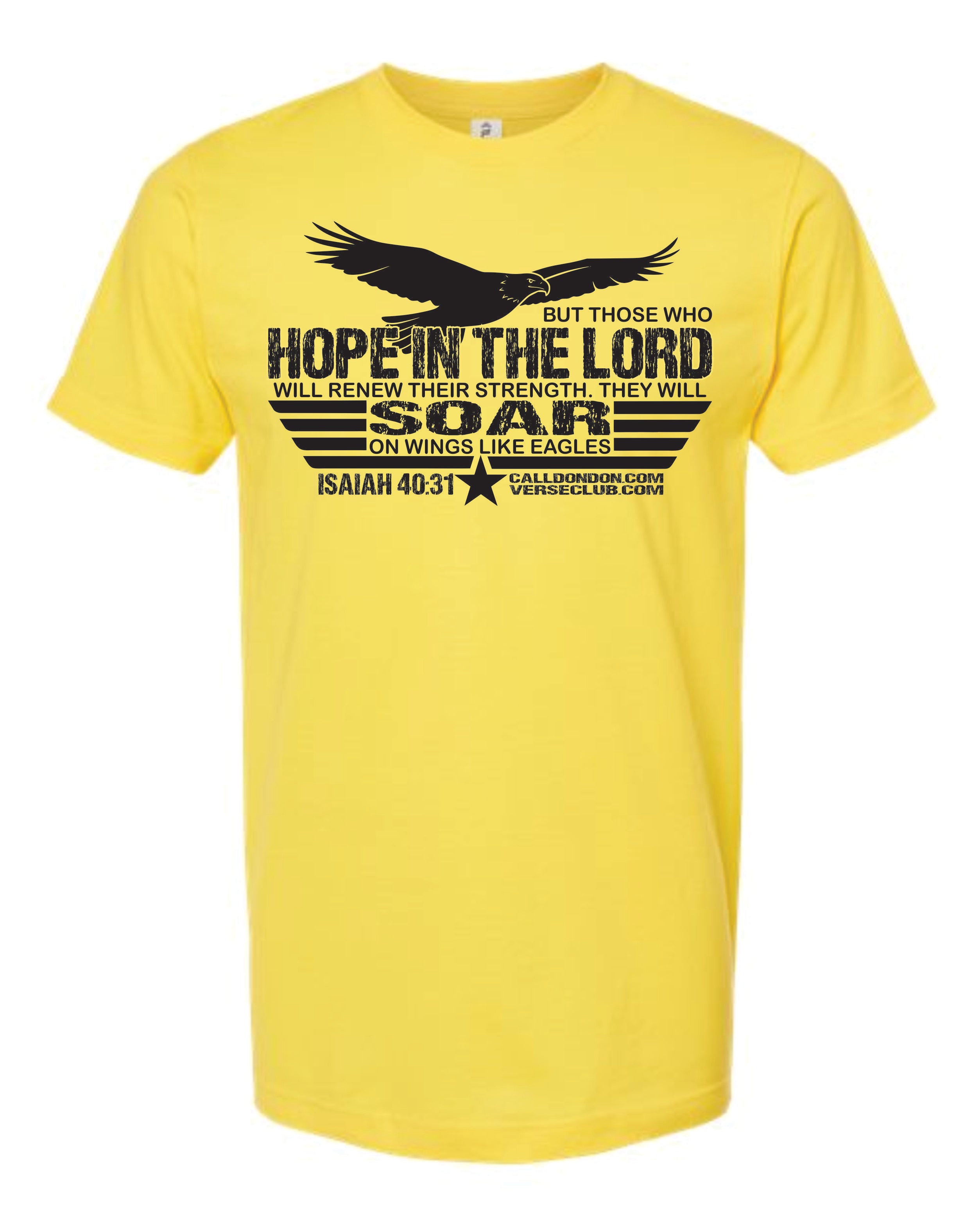 Don Don Isaiah 40 31 Soar Shirt Sunshine with Black Ink