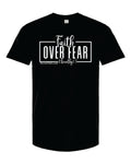 AM38 Faith Over Fear Shirt Black with White Ink