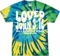 John 3:16 Loved Karma Tie Dye with White Ink